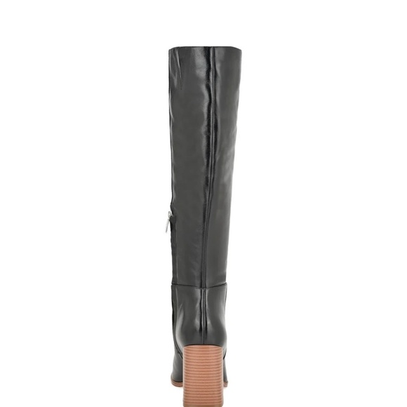 Nine West Temas Black Leather Knee High Boots Size 11 New - Picture 4 of 8